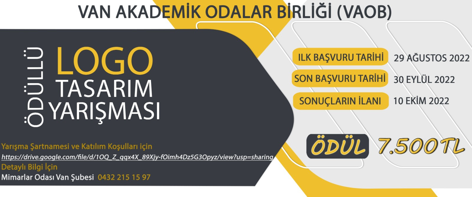 Van Akademik Odaları Birliği (VAOB) Logosu Tasarım Yarışması