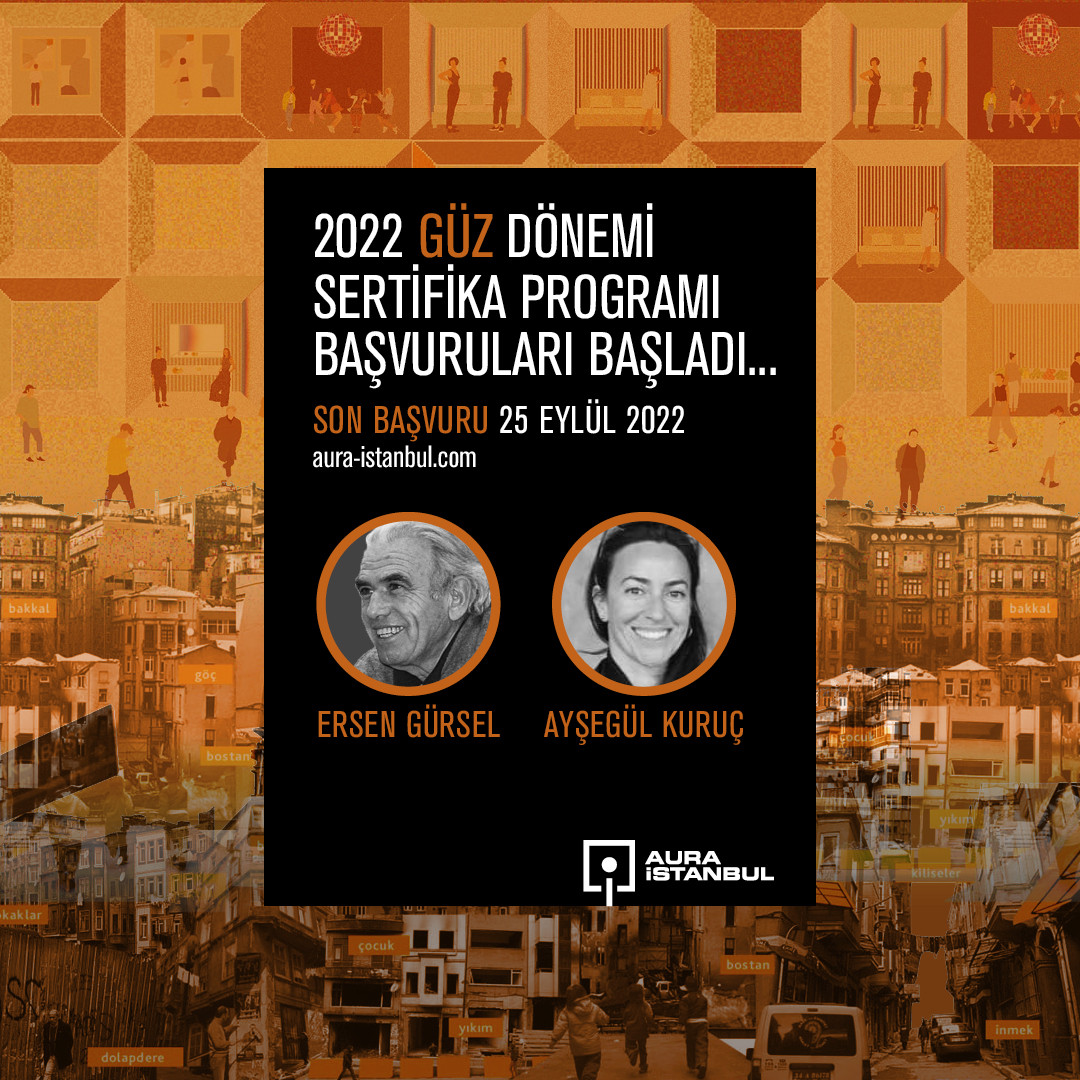 AURA İstanbul 2022 Güz Dönemi Sertifika Programı Başvur tanıtım afişi