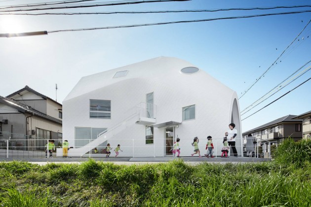 clover house, mad architects, anaokulu, japonya